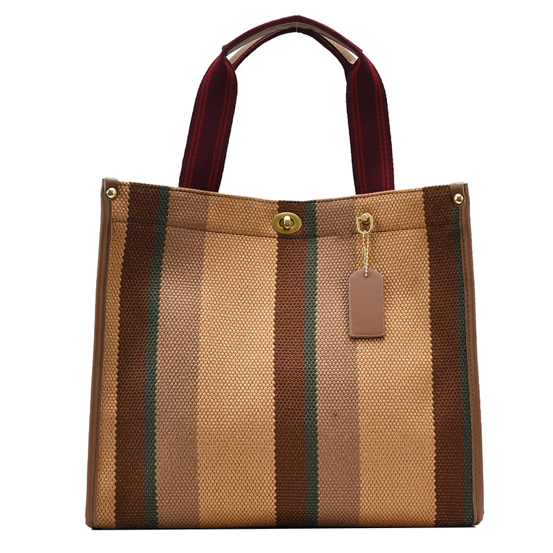 Bolsa Tote Vintage Listrada, Estilo e Funcionalidade - DermeBela