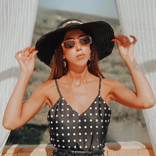 Óculos de Sol Feminino Estilo Fashion Retangular - DermeBela