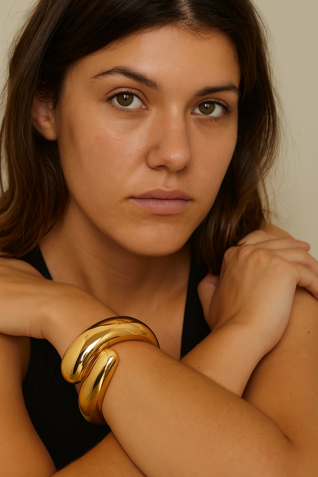 Bracelete Serpente Dourado - DERMEBELA