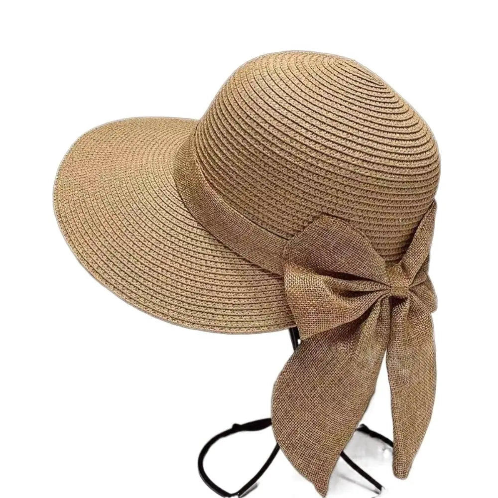 Chapéu Verão Aba Larga com Laço - DermeBela