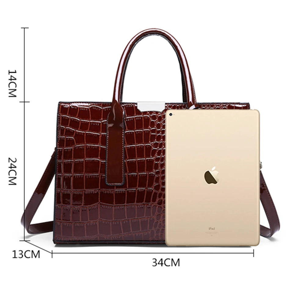 Bolsa Glamour Croc - DermeBela