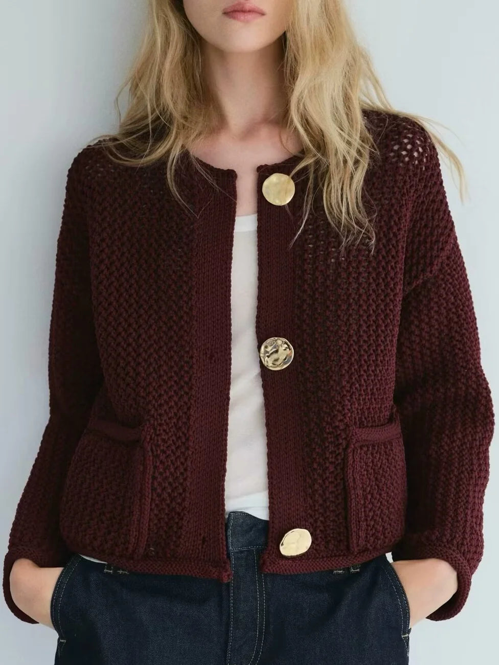Cardigã Feminino em Crochê - DermeBela