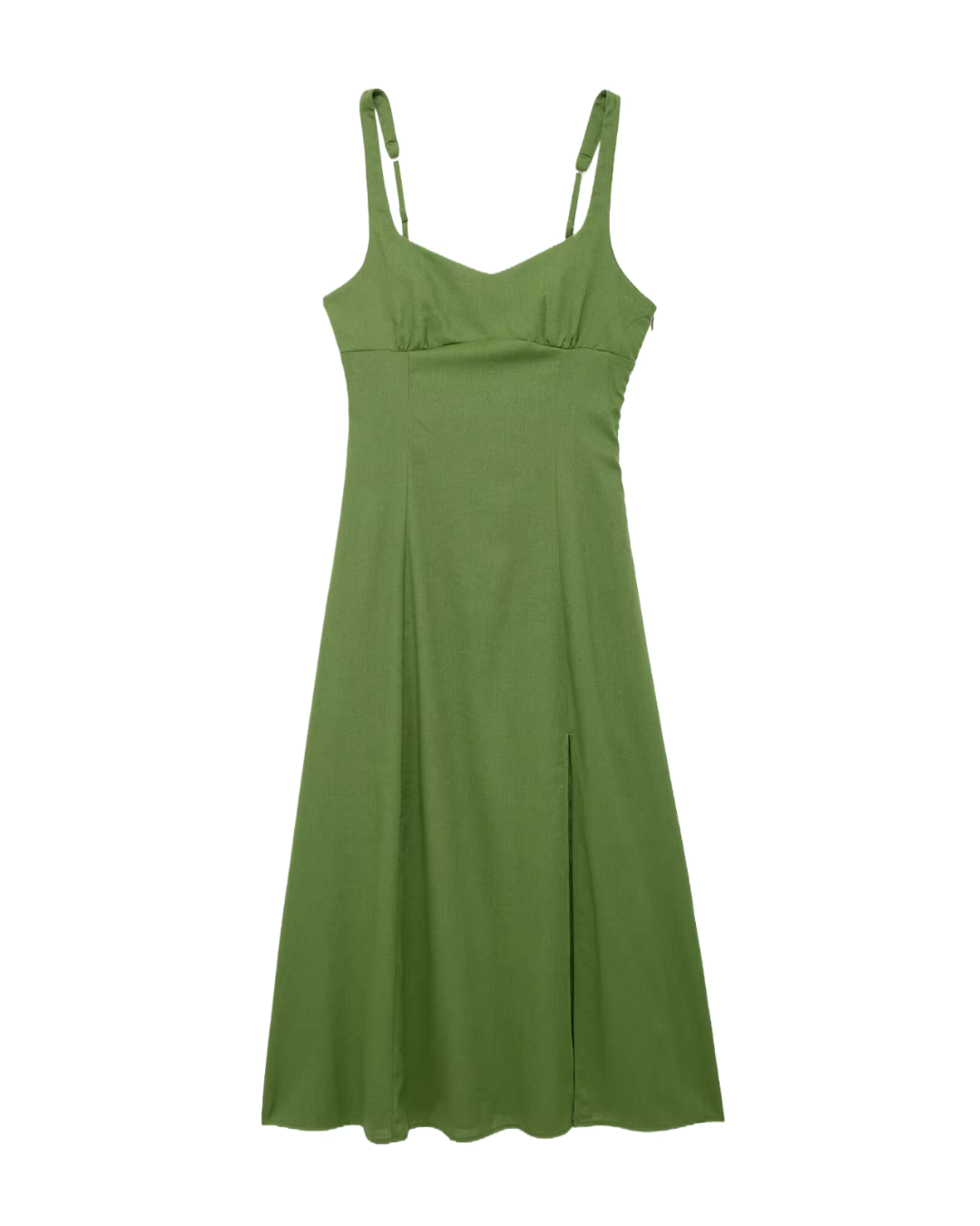 Vestido Aura Leve com Fenda Lateral e Zíper - DermeBela
