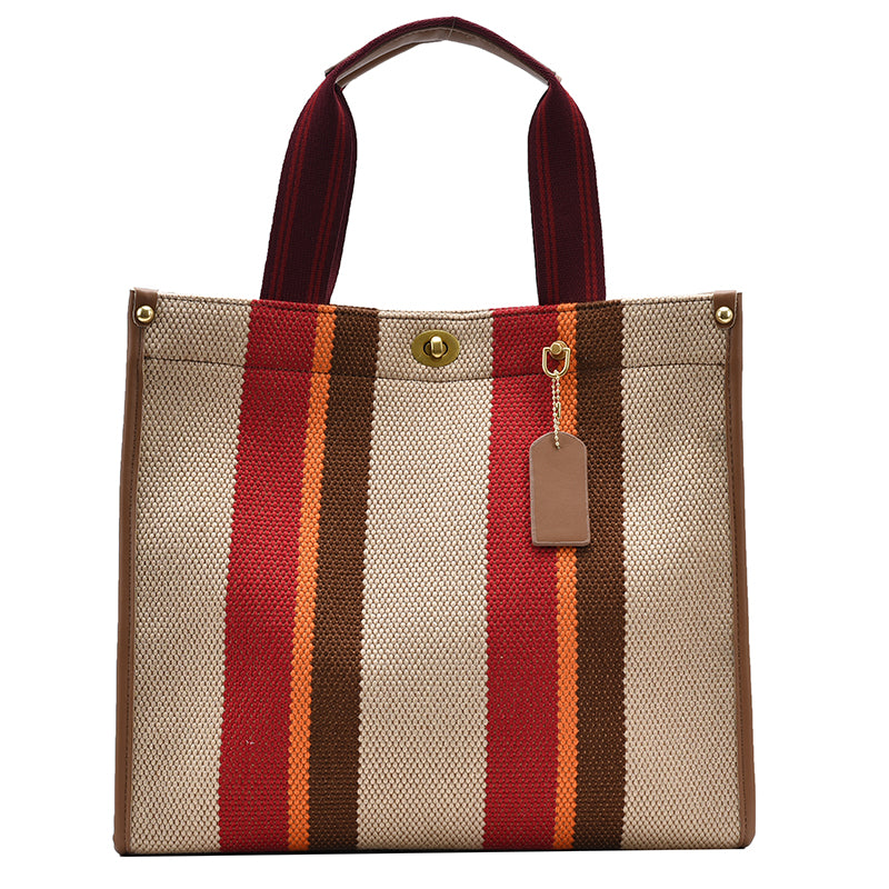 Bolsa Tote Vintage Listrada, Estilo e Funcionalidade - DermeBela