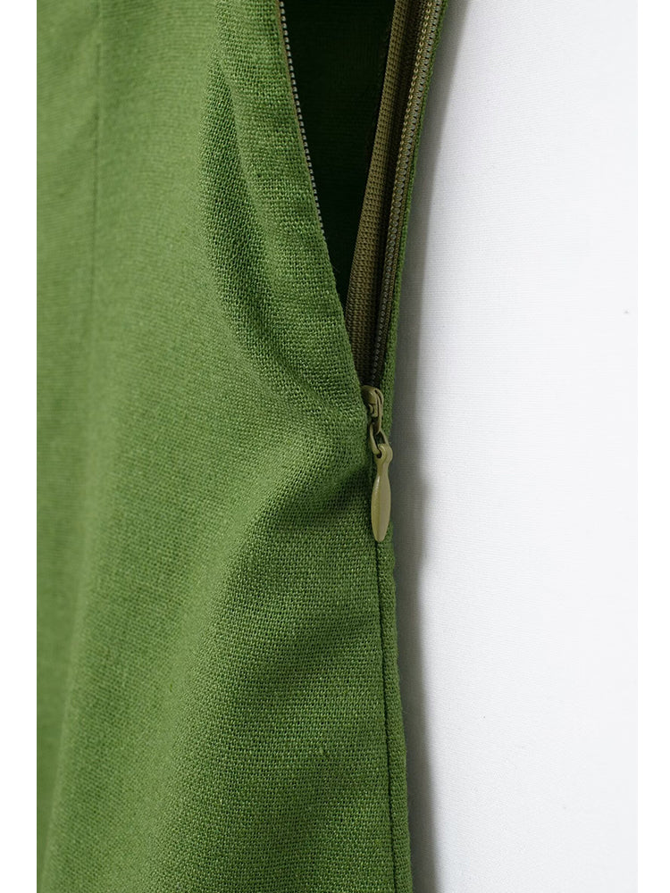 Vestido Aura Leve com Fenda Lateral e Zíper - DermeBela