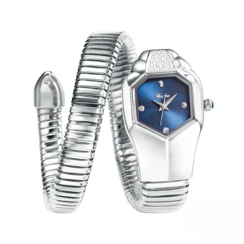 Relógio Feminino Luxuoso em Forma de Cobra Quartzo - DermeBela