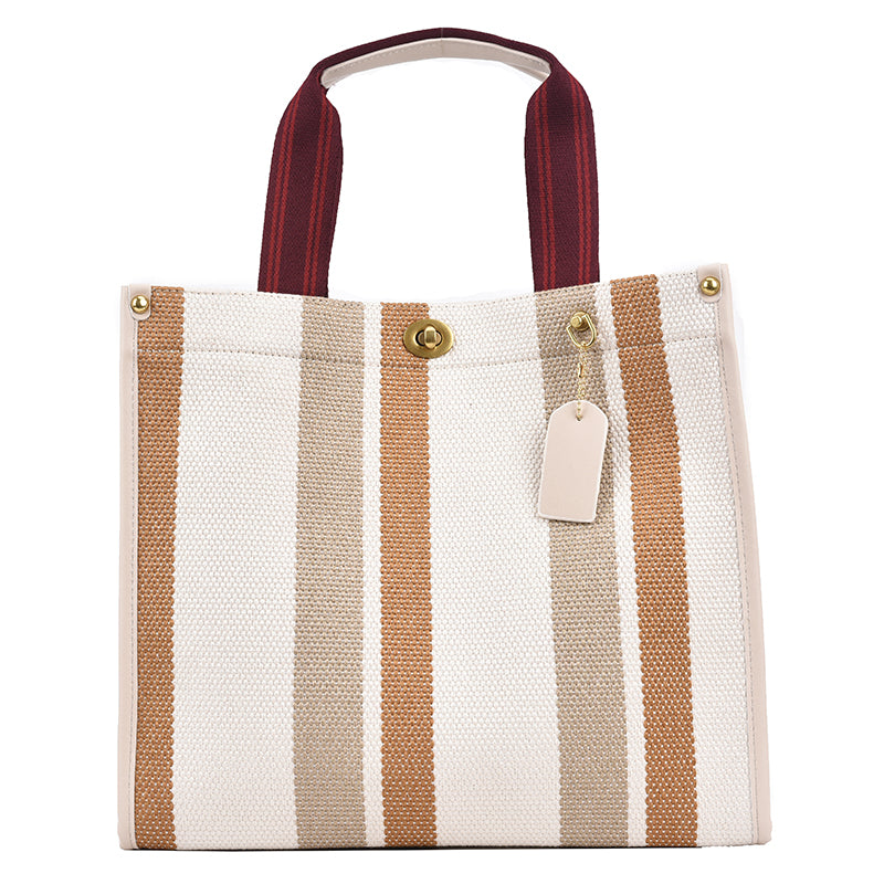 Bolsa Tote Vintage Listrada, Estilo e Funcionalidade - DermeBela