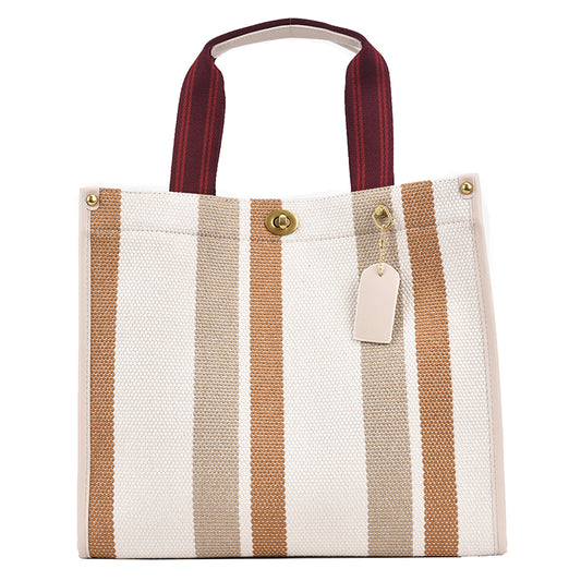 Bolsa Tote Vintage Listrada, Estilo e Funcionalidade - DermeBela