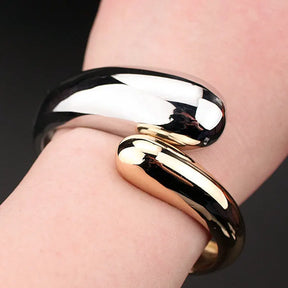 Bracelete Elegance Prata e dourado - DERMEBELA