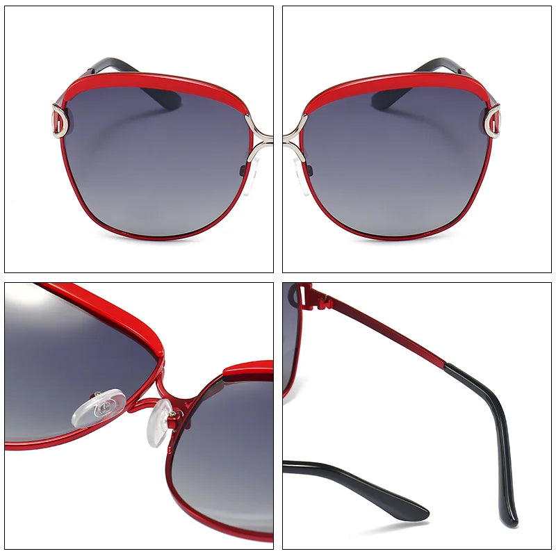 Óculos de Sol Feminino Quadrado Lunette - DermeBela
