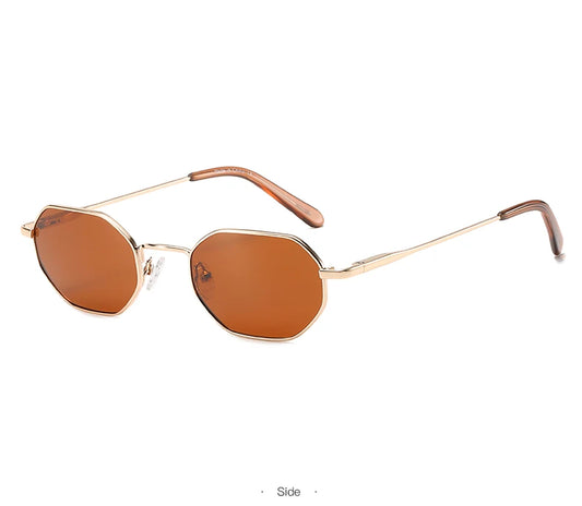 Óculos de Sol Feminino Retro Poligonal Polarizado - DermeBela
