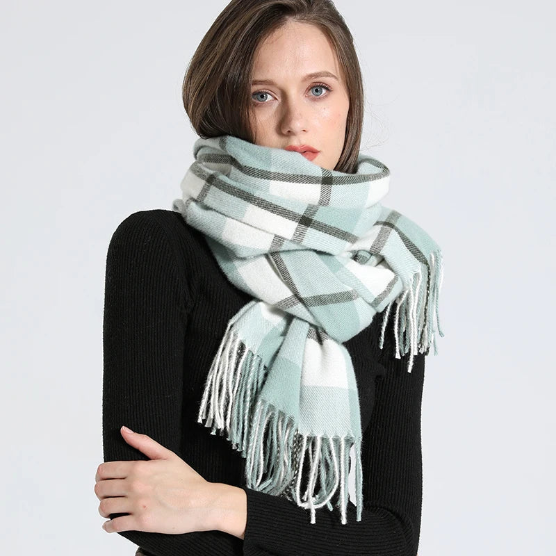 Cachecol Xadrez Inverno - DermeBela