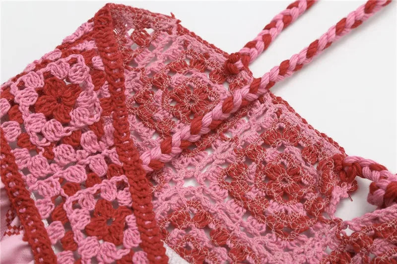 Vestido de Verão com Detalhe de Crochê e Bordado - DermeBela
