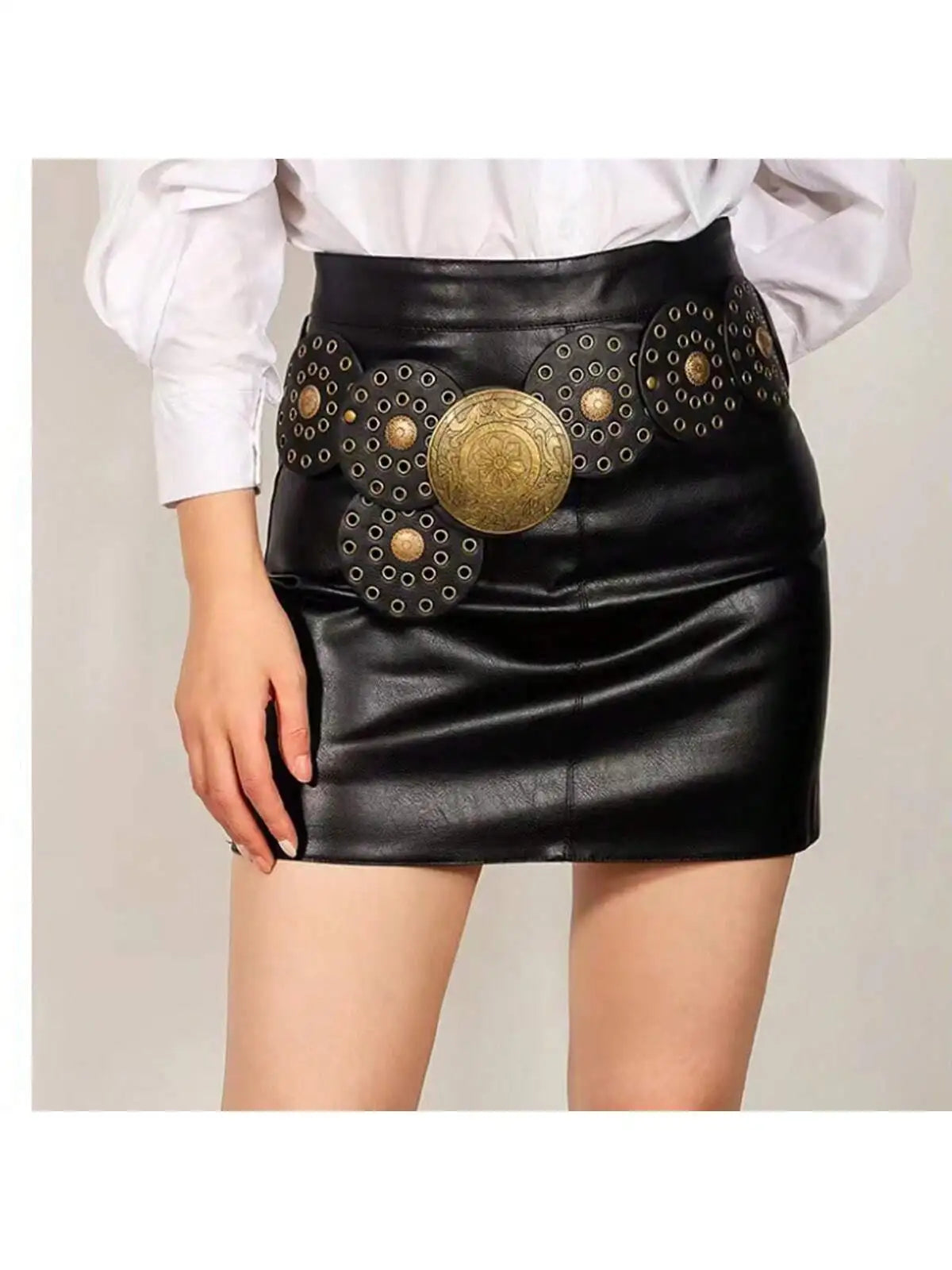 Cinto Fashion Retrô com Detalhes Decorativos – DermeBela