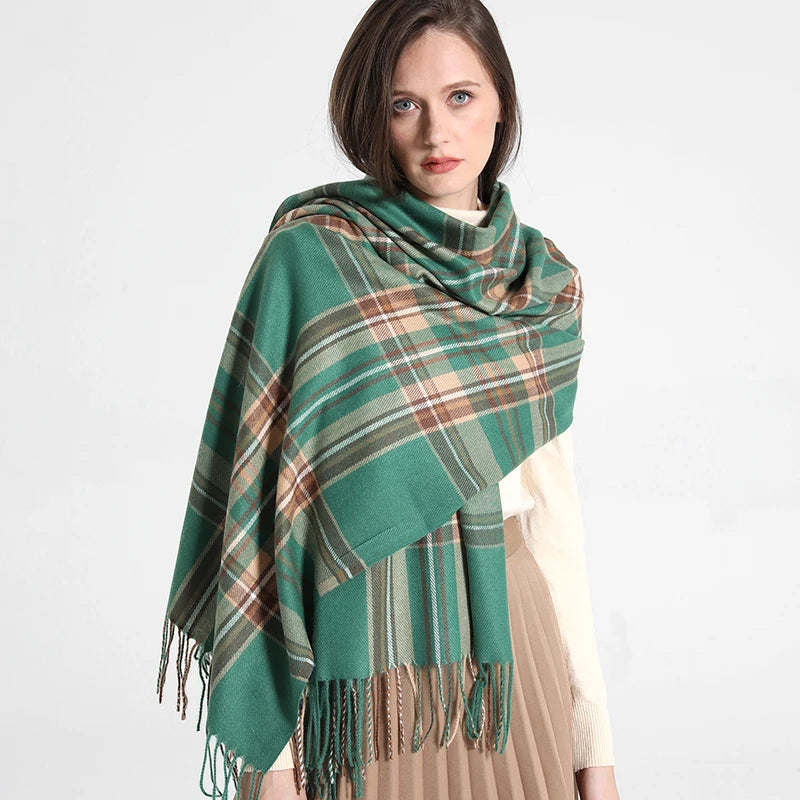 Cachecol Xadrez Inverno - DermeBela