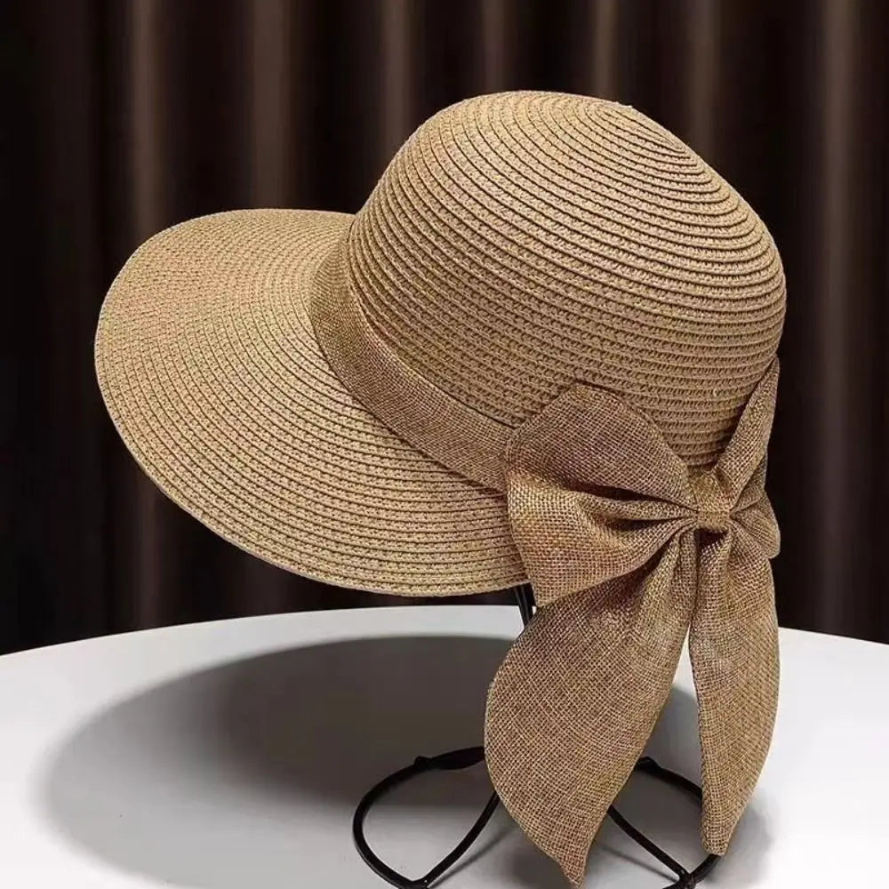 Chapéu Verão Aba Larga com Laço - DermeBela