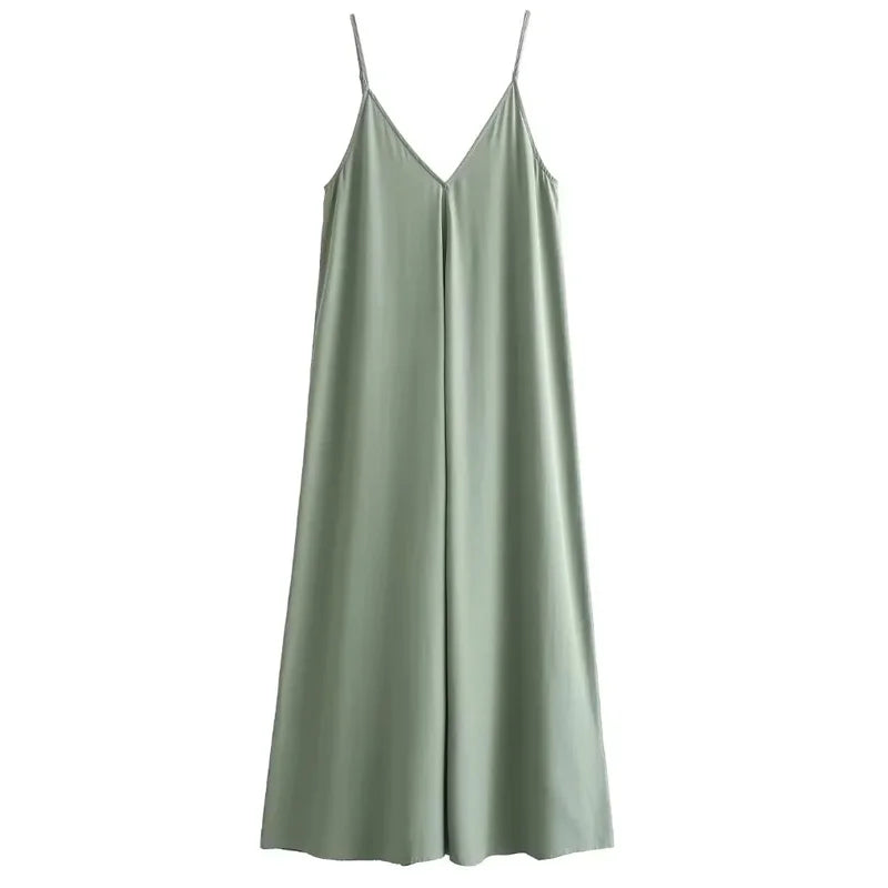 Vestido Luna com Alças Finas e Caimento Elegante - DermeBela