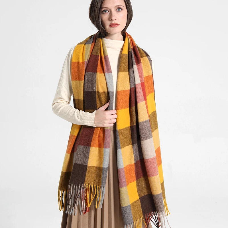 Cachecol Xadrez Inverno - DermeBela