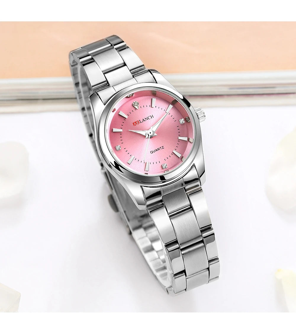 Relógio Feminino Minimalista com detalhe de Strass - DermeBela