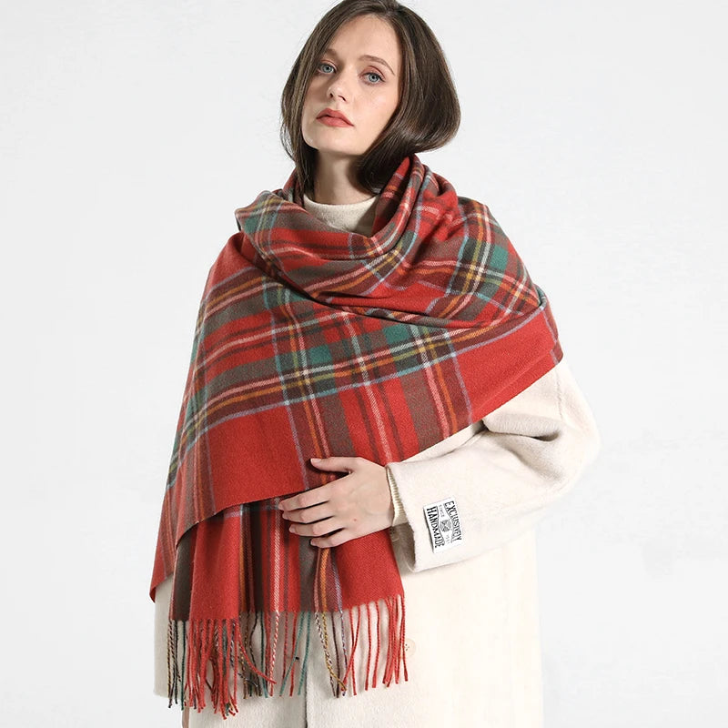 Cachecol Xadrez Inverno - DermeBela