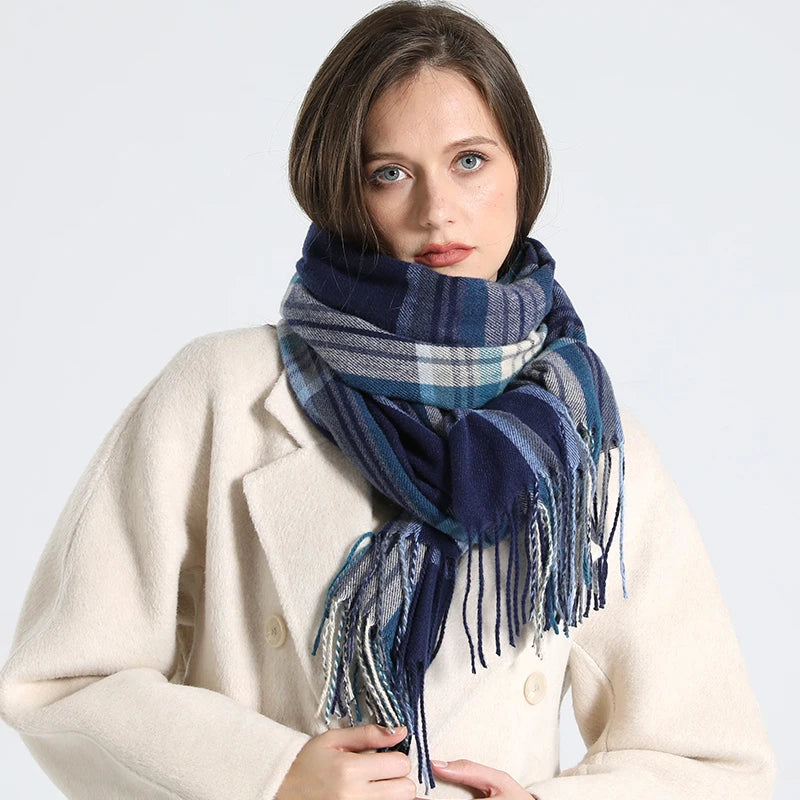Cachecol Xadrez Inverno - DermeBela