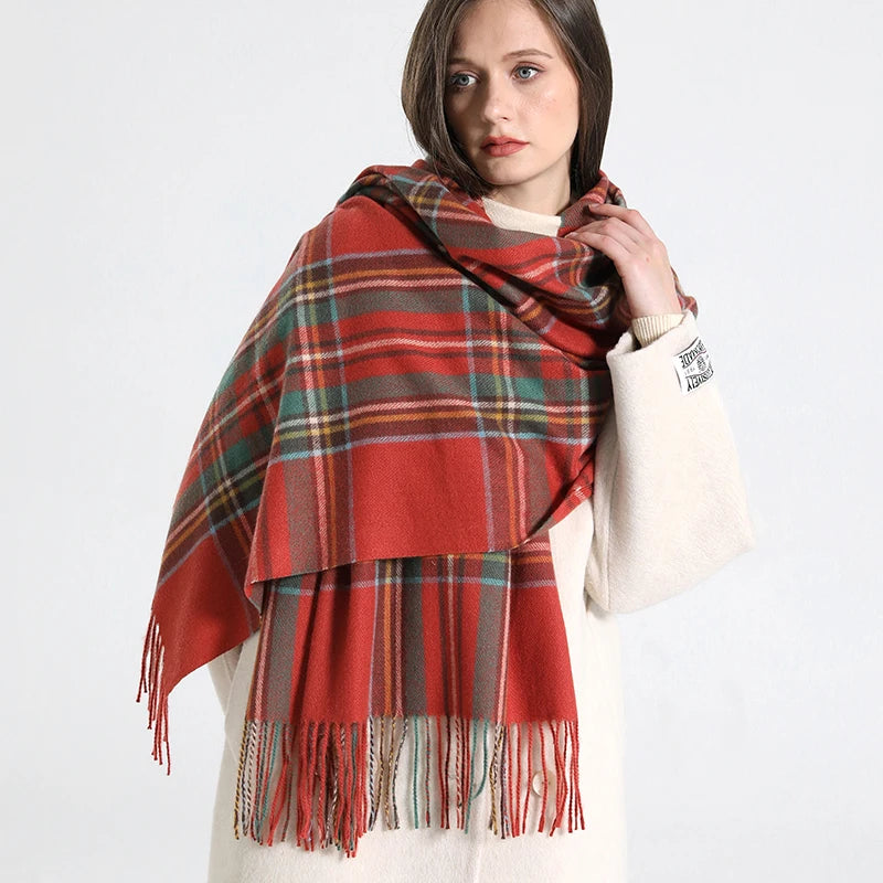 Cachecol Xadrez Inverno - DermeBela