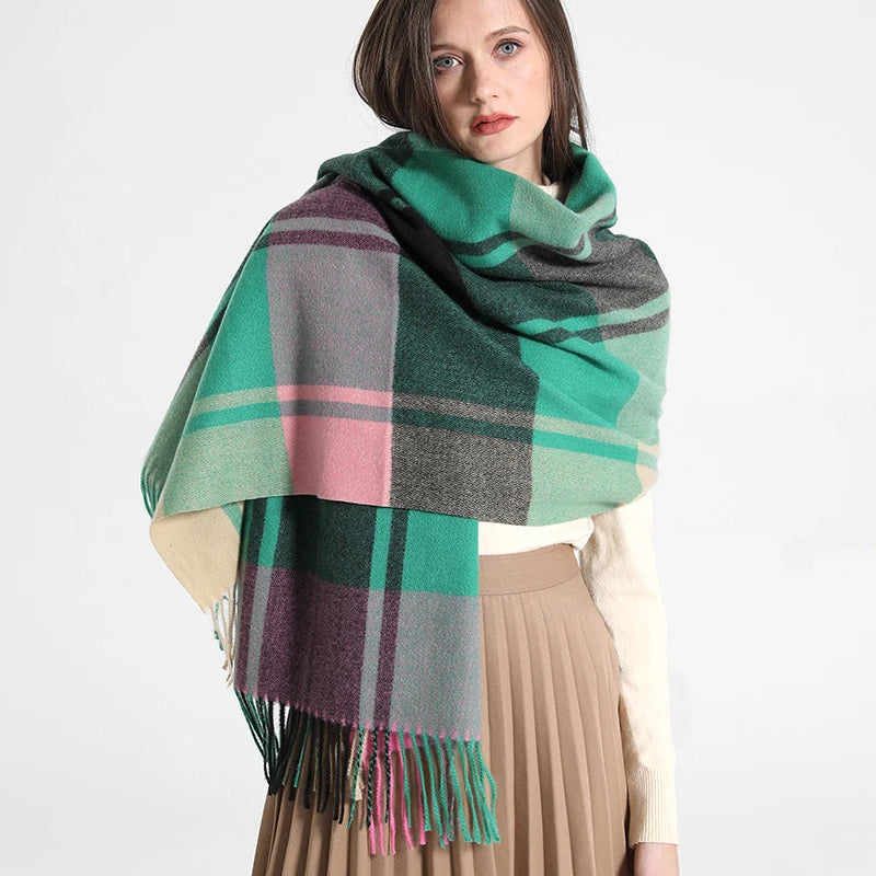 Cachecol Xadrez Inverno - DermeBela