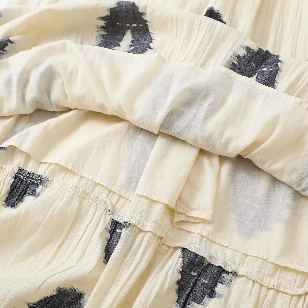 Vestido Casual de Linho com Ombro Revelado - DermeBela