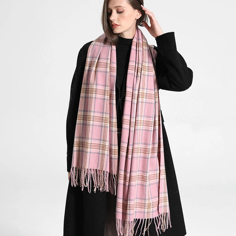 Cachecol Xadrez Inverno - DermeBela