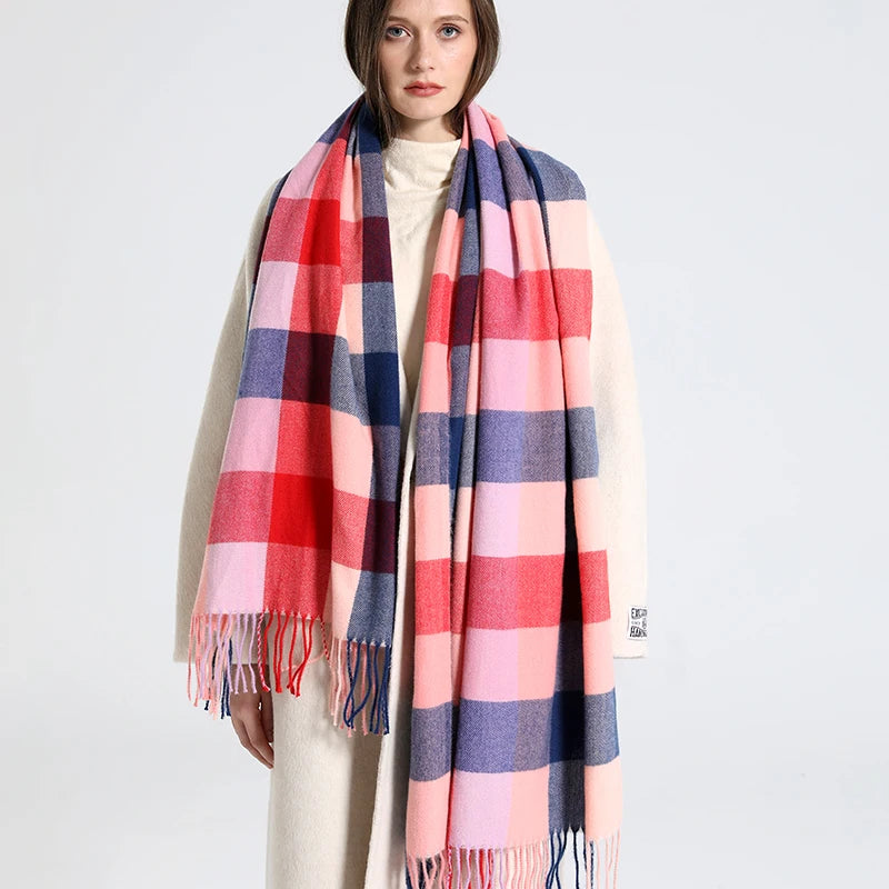 Cachecol Xadrez Inverno - DermeBela