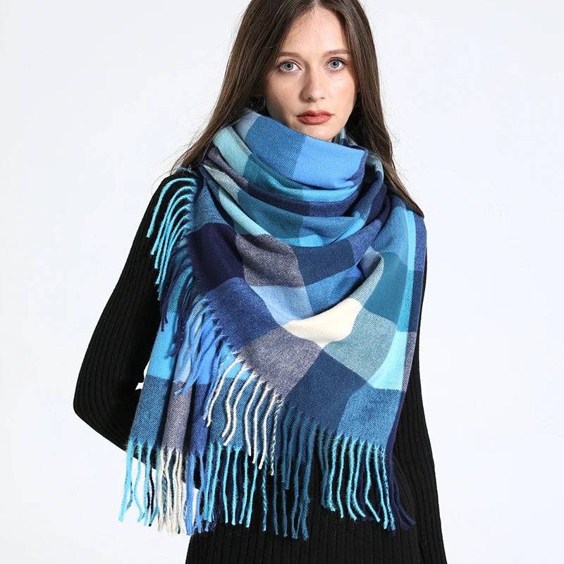 Cachecol Xadrez Inverno - DermeBela