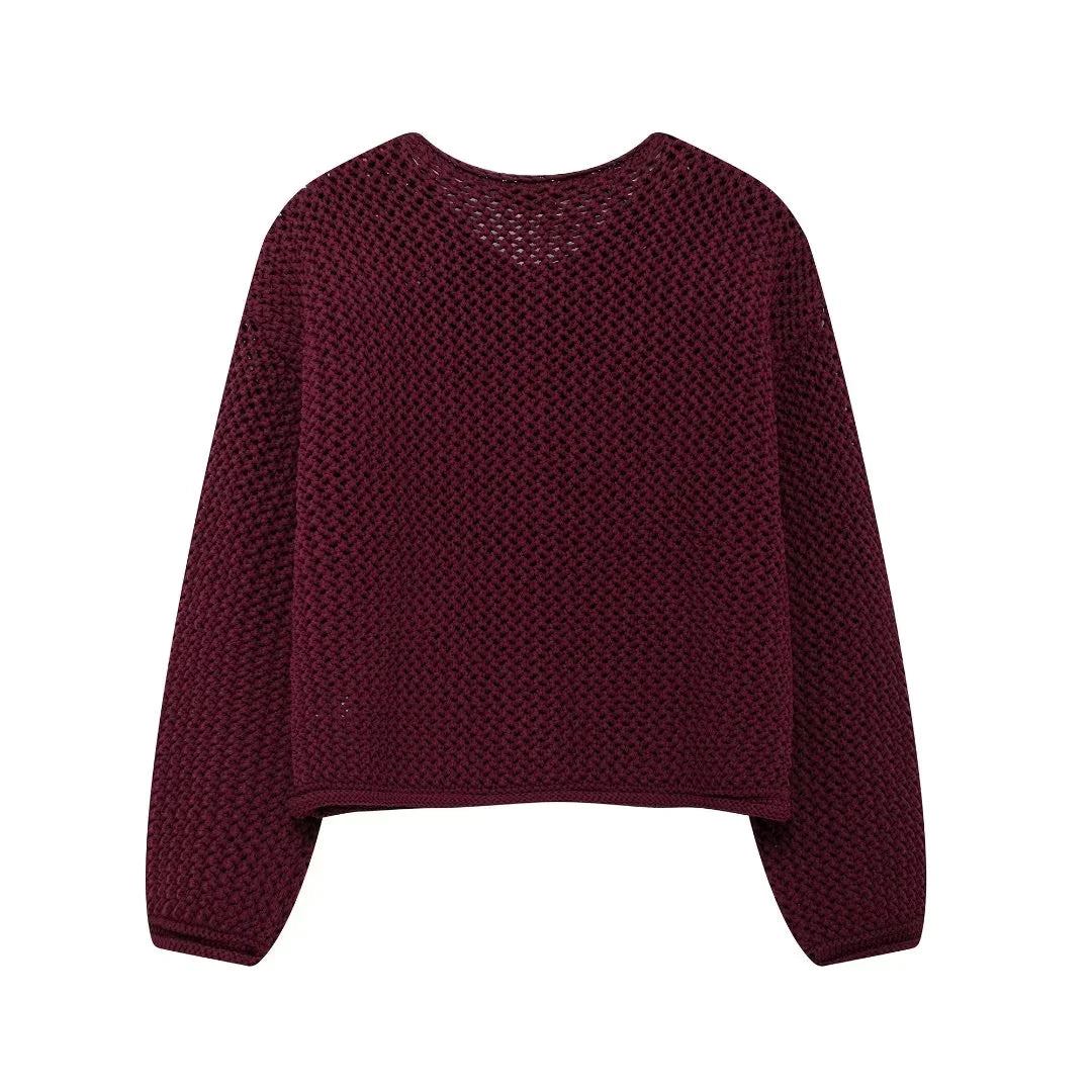 Cardigã Feminino em Crochê - DermeBela