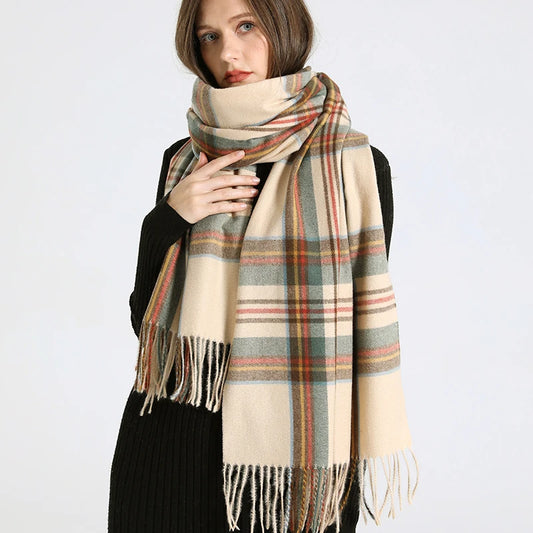 Cachecol Xadrez Inverno - DermeBela
