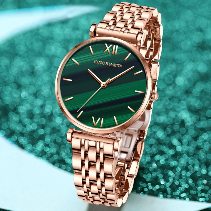 Relógio Feminino Sofisticação Verde - DermeBela