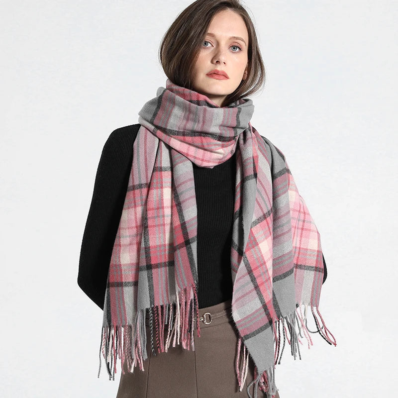 Cachecol Xadrez Inverno - DermeBela