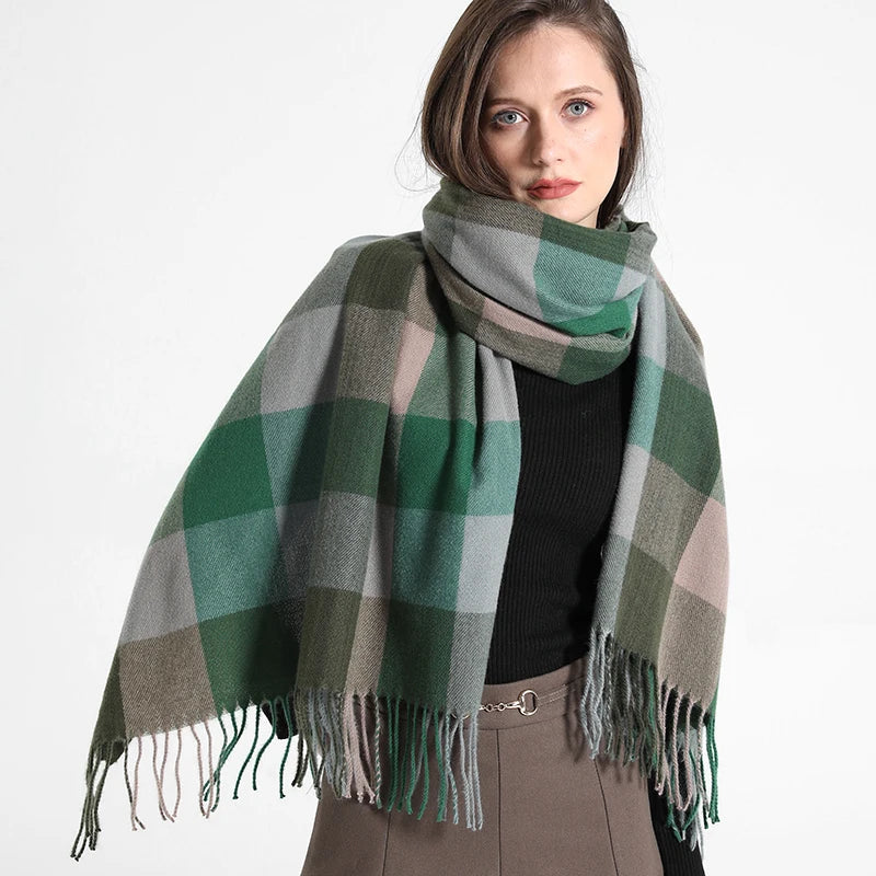 Cachecol Xadrez Inverno - DermeBela
