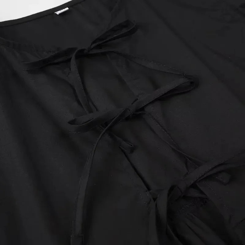 Blusa Feminina com Mangas Fluidas e Laço Romântico - DermeBela