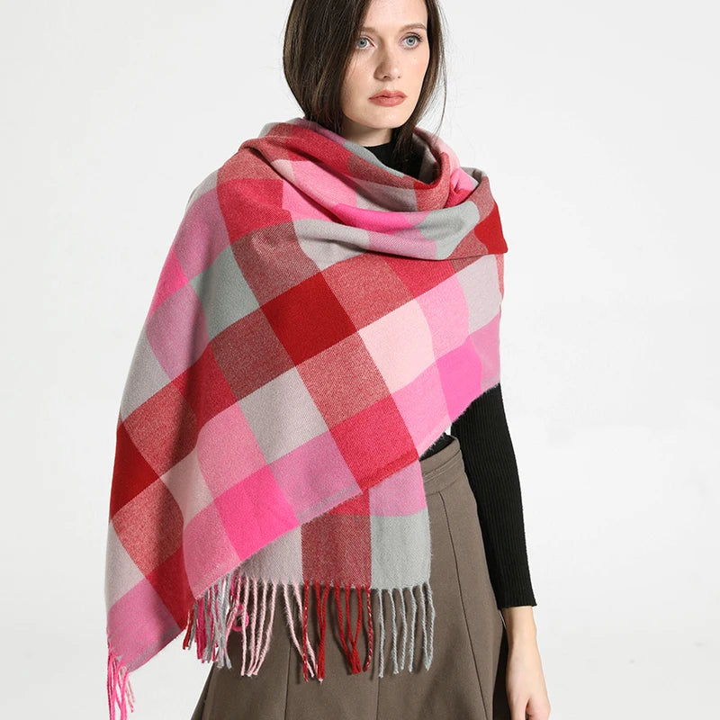 Cachecol Xadrez Inverno - DermeBela