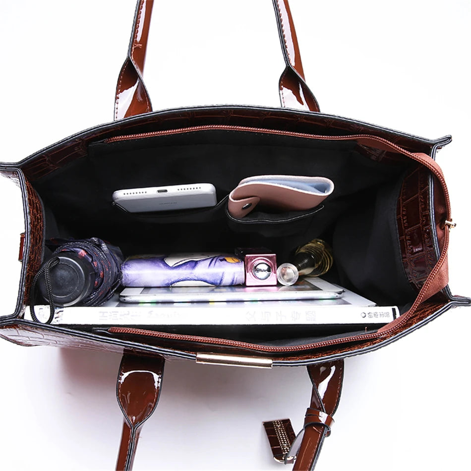 Bolsa Glamour Croc - DermeBela