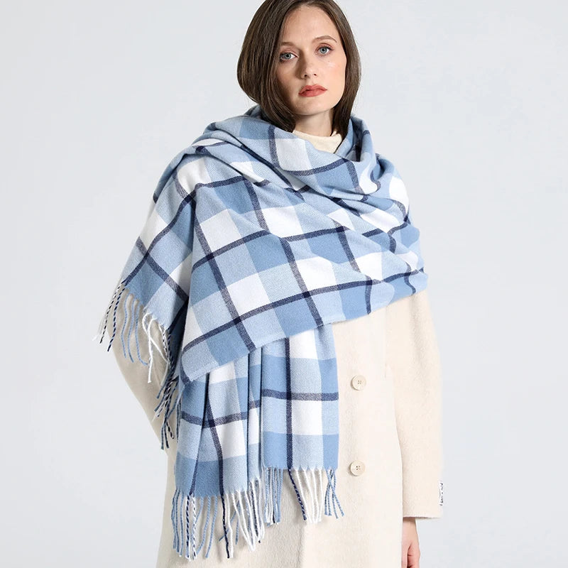 Cachecol Xadrez Inverno - DermeBela