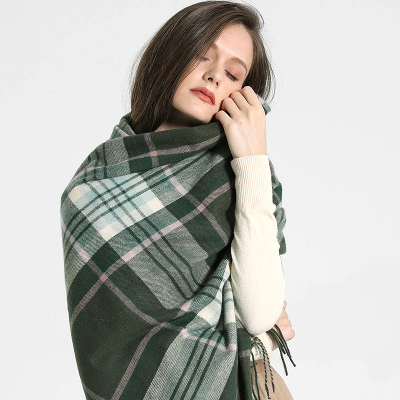 Cachecol Xadrez Inverno - DermeBela