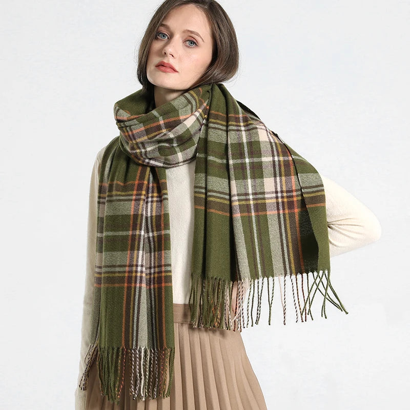 Cachecol Xadrez Inverno - DermeBela